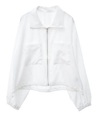 Green Parks ライトＺＩＰシャツブルゾン Off White