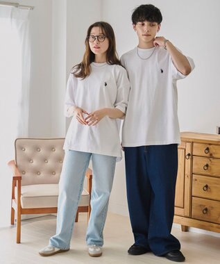 WEGO 【ユニセックス着用ITEM】別注USPOLO　ヘビーウエイトBIGT（S） ホワイト