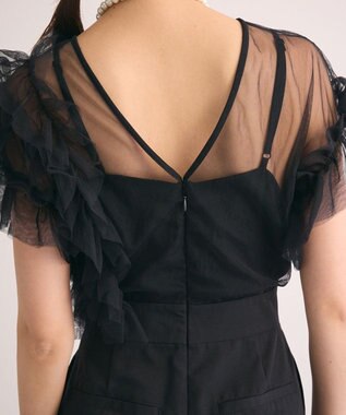 Green Parks ・Ｒａｉｌｍｅ　チュールフリルオールインワン Black