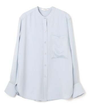 BEIGE， SAMUEL / スタンドカラーブラウス Sax