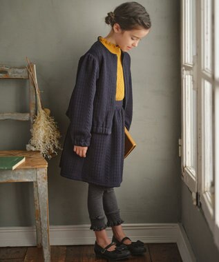 組曲 KIDS 【110-140cm】ソフトサーモ レギンス グレー系