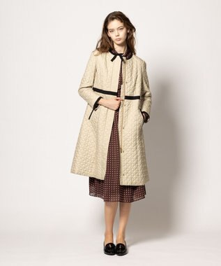 TOCCA 【ヨンア×大人百花×TOCCAコラボ・00サイズあり・洗える】ALLURING BEAUTY ドレス ブラウン×ピンク系