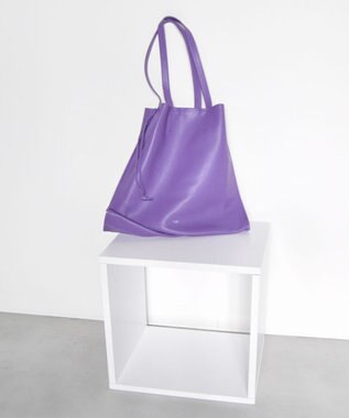 blancle シュリンクレザー スクイーズビッグトート PURPLE