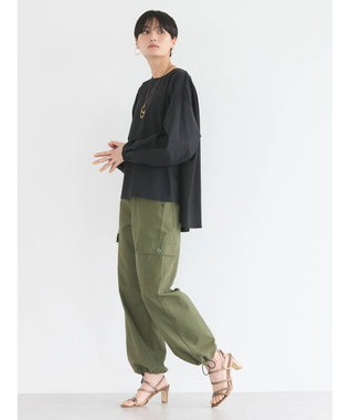 AMERICAN HOLIC 異素材バックタックドッキングプルオーバー Black