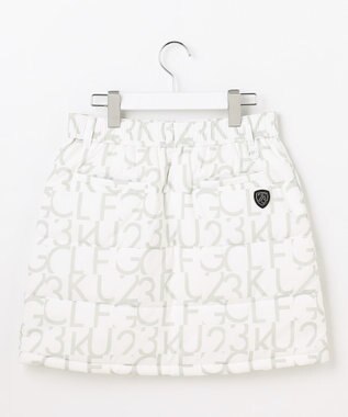 23区GOLF 【WOMEN】中綿ロゴプリントスカート ホワイト系5