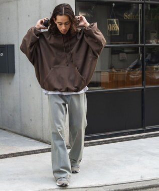 WEGO スーパーBIGバルーンパーカー ブラウン