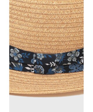 DAKS リバティプリントマニッシュペーパーブレードハット ネイビー