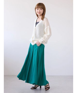 AMERICAN HOLIC ２ＷＡＹメッシュ編みニットカーディガン Off White