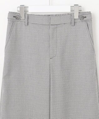 J.PRESS LADIES L 【洗える】シャークスキンハウンドトゥース セミワイド パンツ ライトグレーチェック系3