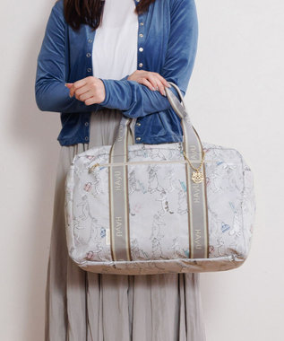 ACE BAGS & LUGGAGE HAyU × ace.  フォールディング 折り畳みボストンバッグ 猫柄 32L 17863