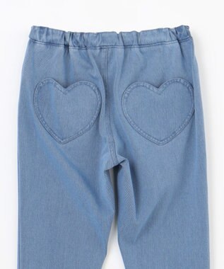 ANY KIDS カットデニム ガーリーパンツ ブルー