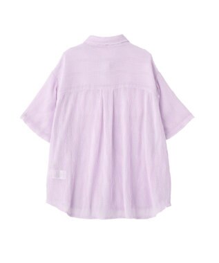 earth music&ecology ランダムプリーツシャツ Lilac