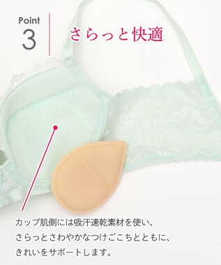 Wing 【後ろ姿きれいブラ】　背中の段差をスムージング　バストの脇流れをブロック　ウイング／ワコール　KB2717 メロン