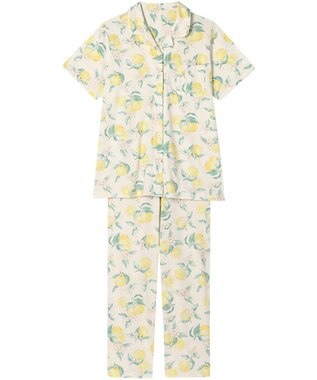 Wing パジャマ 綿100%(本体) 天竺素材 5分袖 半袖 長ズボン レディース EP8046 ウイング／ワコール