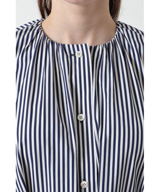 DAKS コットン ギャザーワンピース ネイビー