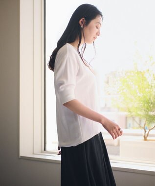 #Newans 【洗える】サーマルＴシャツ ホワイト系