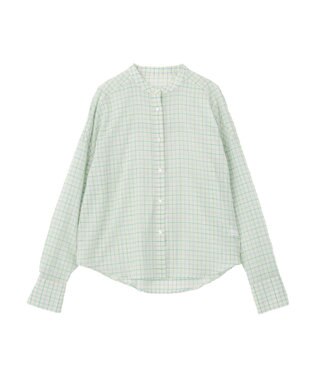 earth music&ecology 【予約】【綿100％】SET2点エプロンライクビスチェ＋シャツ グリーン