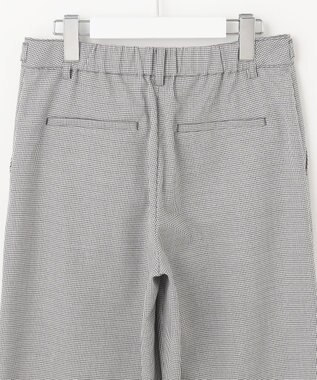 J.PRESS LADIES L 【洗える】シャークスキンハウンドトゥース セミワイド パンツ ライトグレーチェック系3