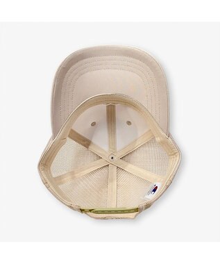 林八百吉商店 Champion　キッズ　ハートワッペンメッシュキャップ ベージュ