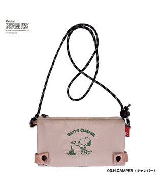 ROOTOTE 8608【スヌーピー:簡易保冷】IP.サーモキーパー.サコッシュ.ピーナッツ-9B 03：ハッピーキャンパー