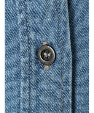 Green Parks ・ＳＵＧＡＲ　ＳＰＯＯＮ　クロップドデニムシャツ Light Indigo