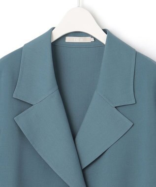 ICB L ライトリバー ミドル丈コート ライトブルーグレー系