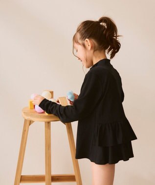 OP／FILA 【Ocean Pacific】フリル切り替えラッシュガード パーカー