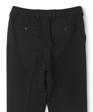 JOSEPH HOMME 【オリジナル素材 /ウエストゴム仕様】ライトタックジャージー  ドロスト付テーパードパンツ / PEGG CONVERTIBLE ブラック系