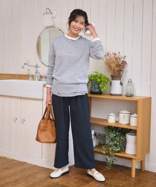 WEGO 【WEB限定/25年秋冬新作/ウエストゴム】裏ベロアワイドイージーパンツ ブラック中濃色