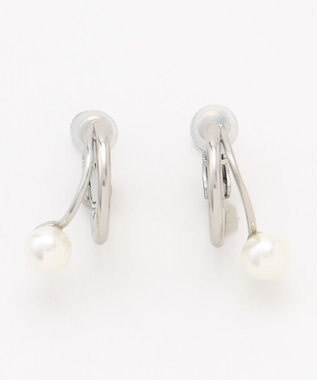 ANY ２連パールフープイヤリング(両耳用)