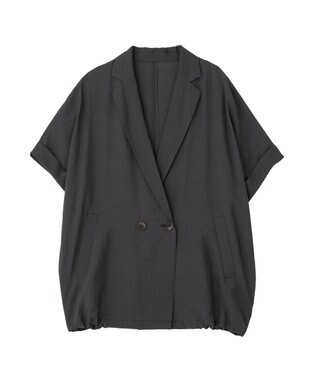 YECCA VECCA ハーフスリーブライトジャケット Charcoal Gray