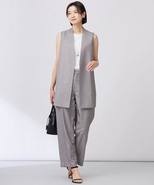 J.PRESS LADIES 【WEB限定カラーあり・洗える】FINE SLEEVELESS ニット タンクトップ オフ系