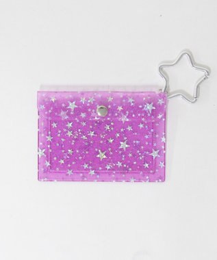 WEGO ラメスタークリアカードポーチ