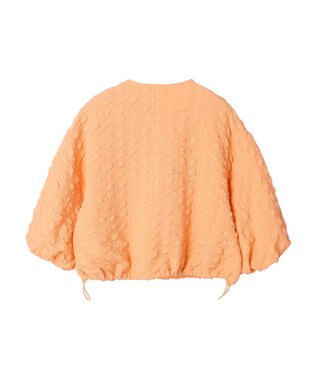 earth music&ecology シャーリングタックスリーブブルゾン Pink Orange