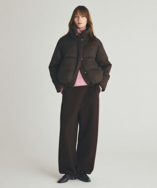 UNFILO L 【野呂佳代さん着用】BEAUTY FORM JERSEY イージーパンツ ブラウン