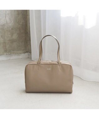PELLE BORSA レザーミディアムボストン Epure エピュール 5838 トープ