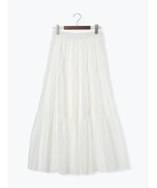 Te chichi コットンボイルティアードスカート《2026 spring catalog item》 オフホワイト