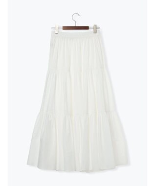 Te chichi コットンボイルティアードスカート《2026 spring catalog item》 オフホワイト
