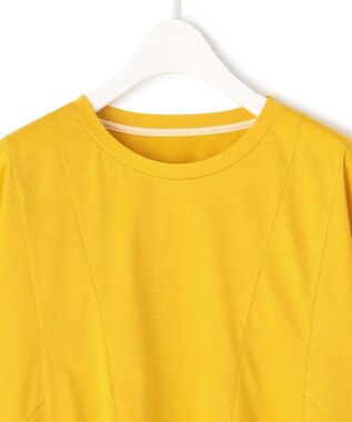 ICB 【洗える】ブラウスライクジャージー ハンカチーフヘムカットソー デイジー系