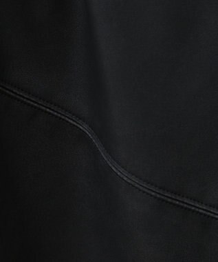 Green Parks ■ESCAR ヴィンテージ調エコレザースカート Black