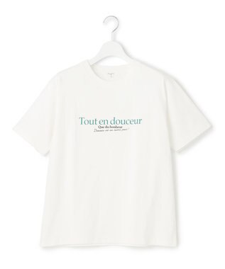 23区 【SLOW/洗える】ロゴ Tシャツ ホワイト系