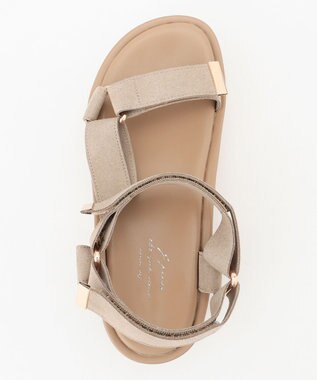 J.PRESS LADIES 【WEB限定カラーあり・撥水】ストラップ サンダル ベージュ系