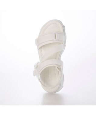 MODE ET JACOMO <noyau>トリプルベルクロ厚底スポーツサンダル ホワイト