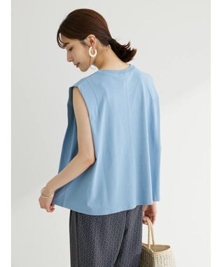 Green Parks ・ＳＵＧＡＲ　ＳＰＯＯＮ　ショルダータックフレンチＴシャツ Blue