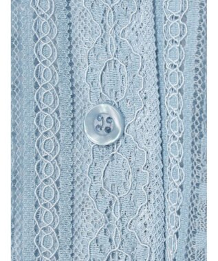 earth music&ecology フラワーレースシャツ Sax