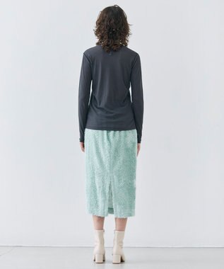 BEIGE， 【洗える】SORE / コットンシアークルーネックカットソー Slate