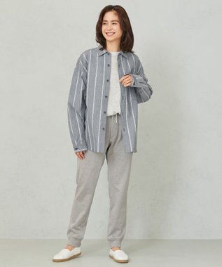 JOSEPH ABBOUD MOUNTAIN 【SPACE／UNISEX】コンパクトコットン裏毛 スウェットパンツ ライトグレー系