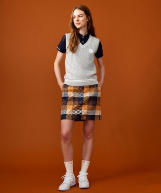 23区GOLF 【WOMEN】チェッカープリント スカート イエロー系3