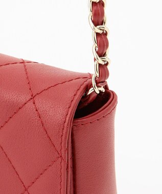 23区 キルティング 2WAYミニ バッグ レッド系