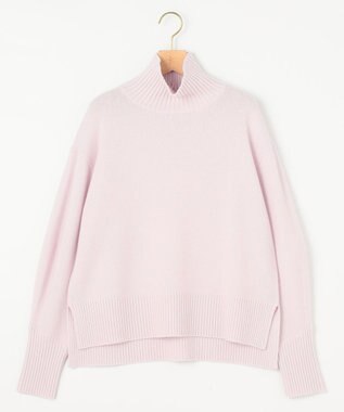 組曲 ウールカシミヤミックス ロールネック ニット アイスピンク系